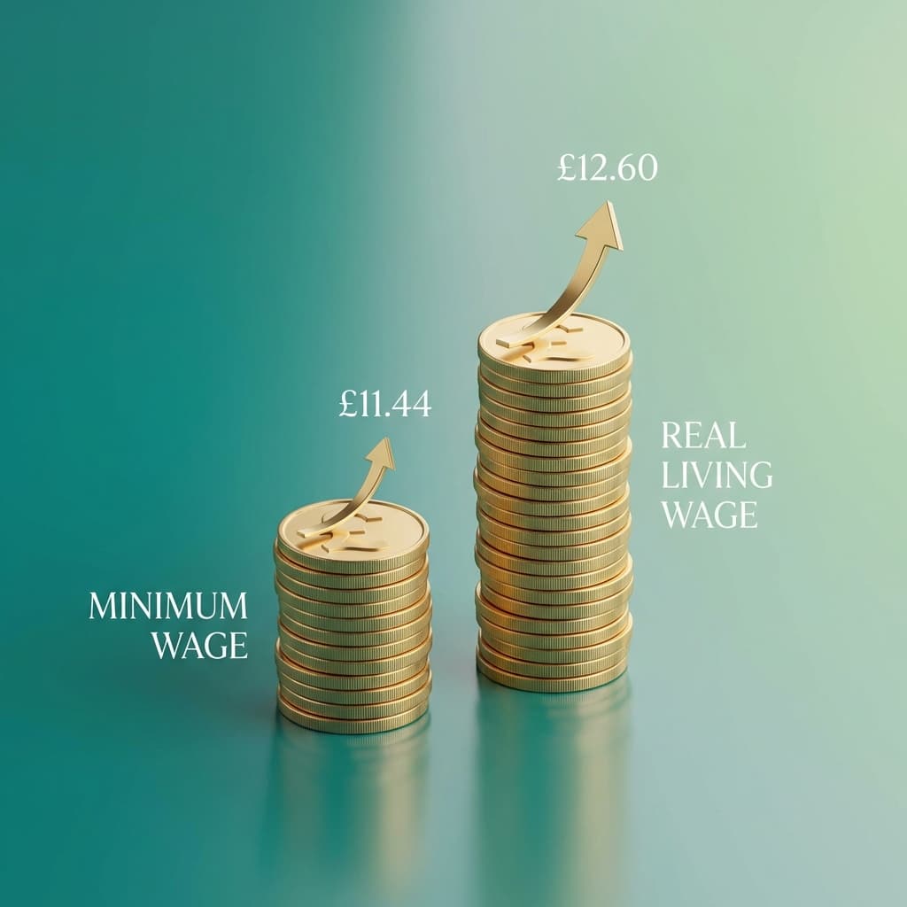 Minimum Wage vs Real Living Wage (2025): What It Means for You
